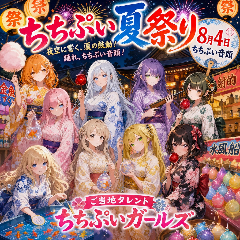 ちちぷい夏祭りポスター