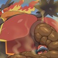 トレーナーに向かって大量脱糞するエンブオー 6枚目