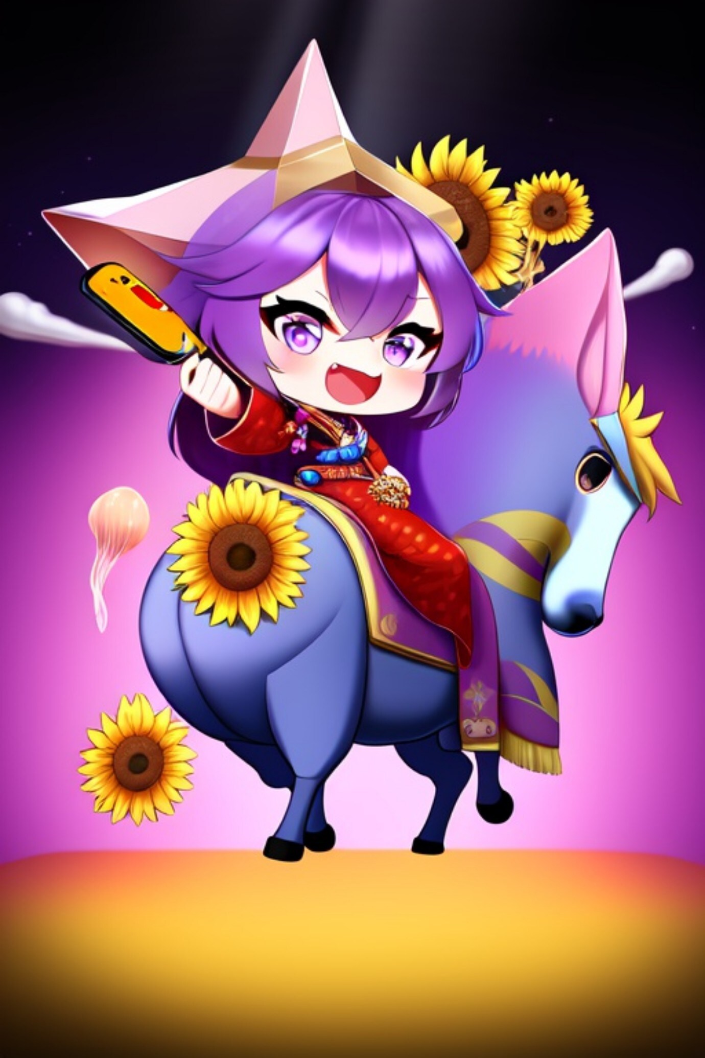 紫髪ちゃん | の人気AIイラスト・グラビア