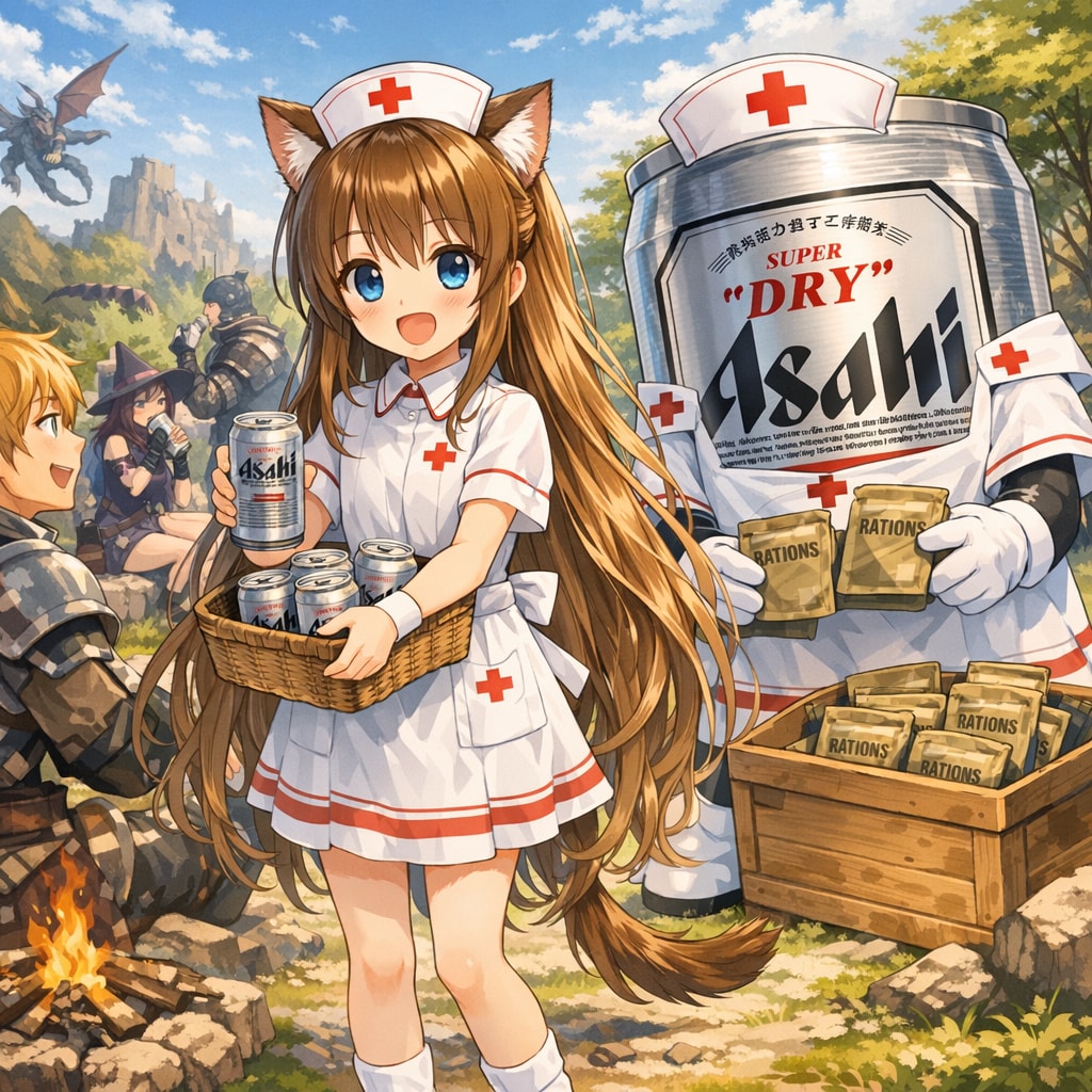 異世界で救援をする小さな女の子