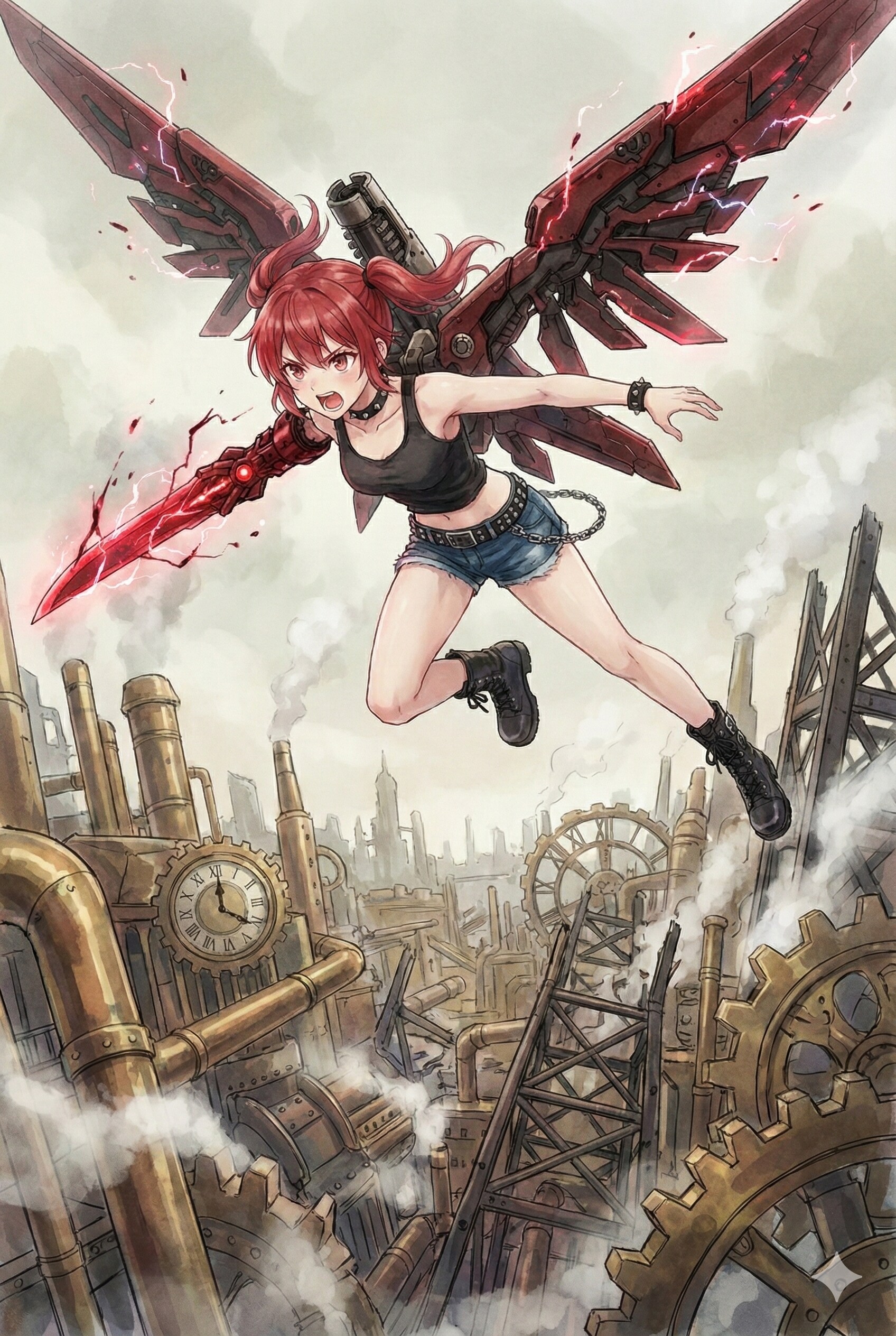 儚翼の終末兵装 弐号機：紅閃 | の人気AIイラスト・グラビア