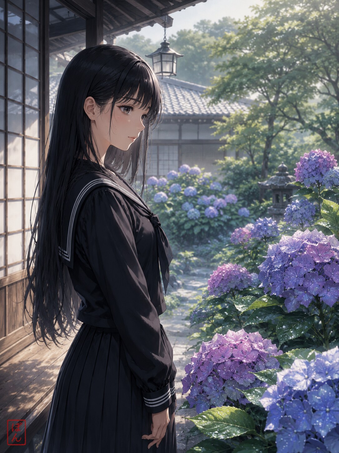 朝露の紫陽花邸