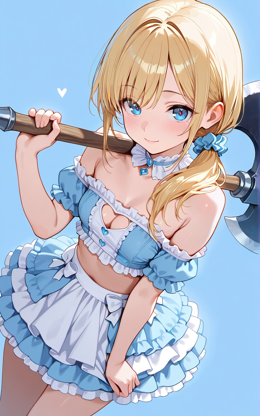 I'll cut it off for you, so get in line. | の人気AIイラスト・グラビア