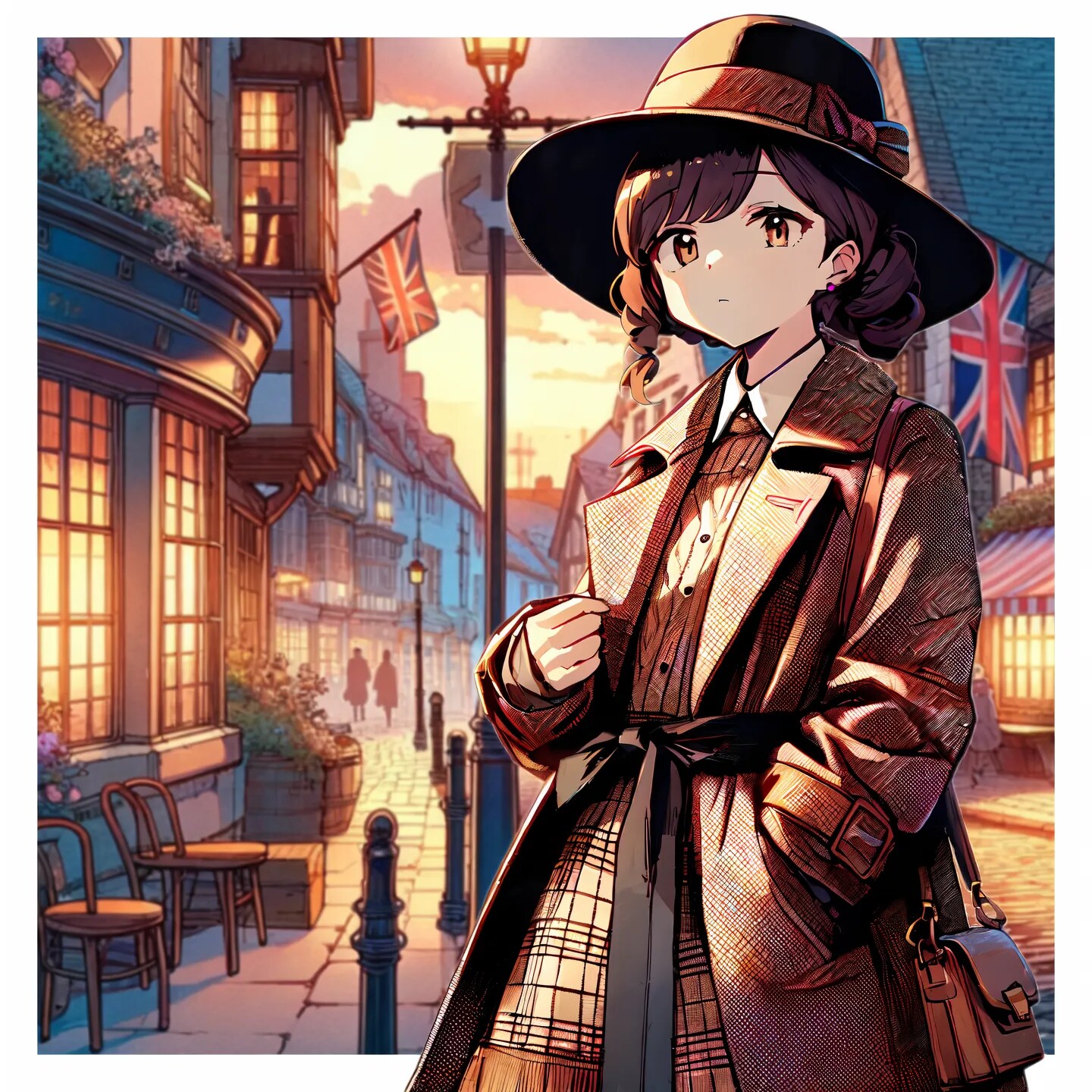 夕暮れの街並み