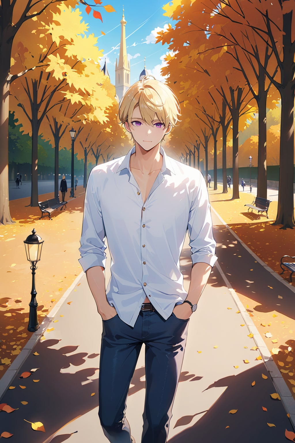 パリ 秋のリュクサンブール公園