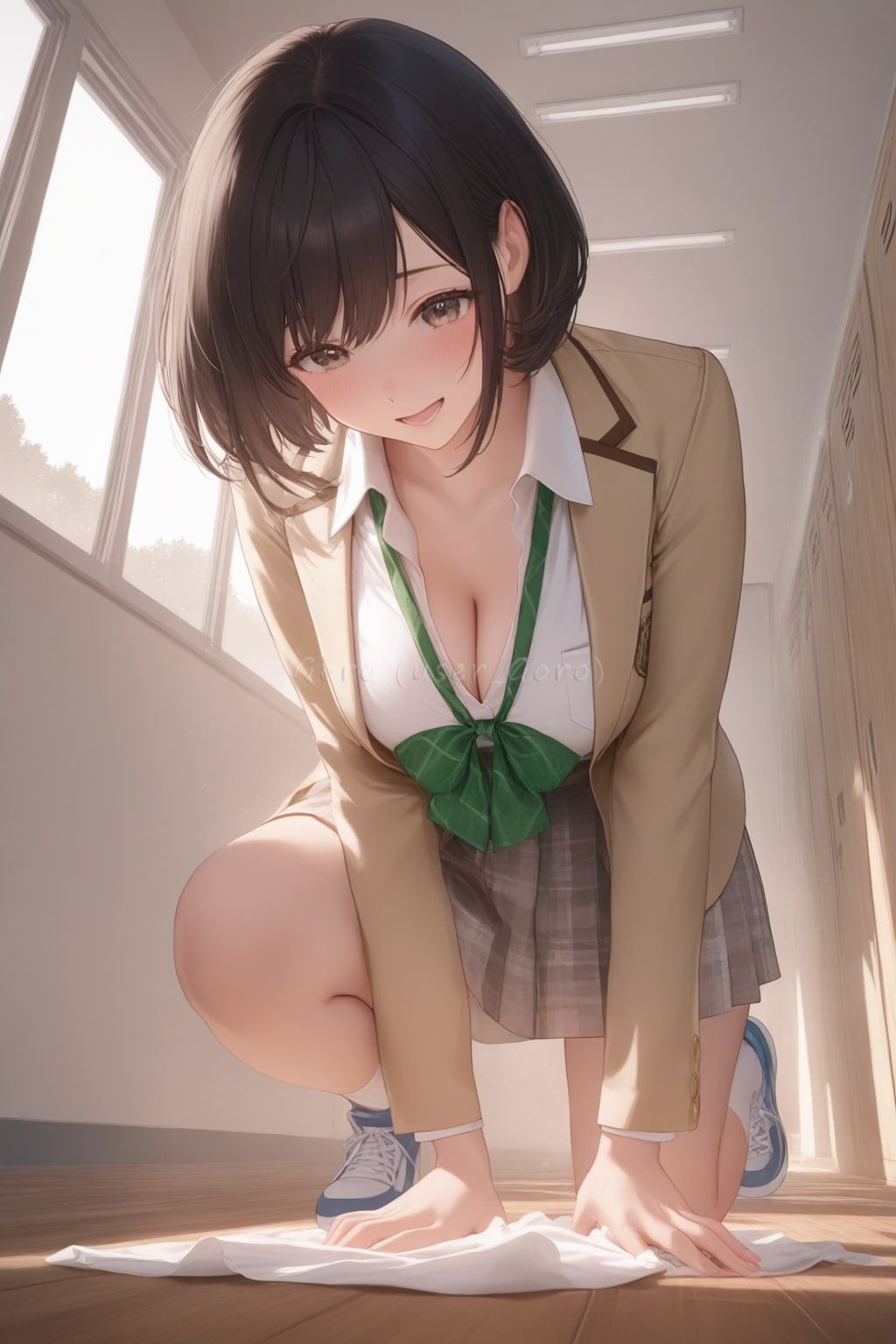 清掃委員のしぐさ