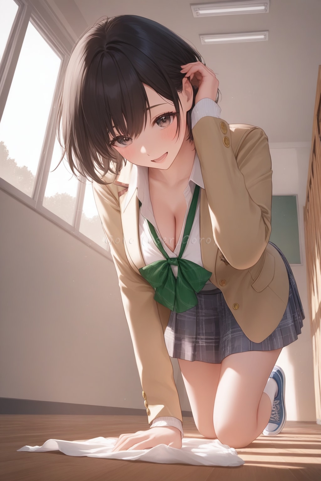 清掃委員のしぐさ