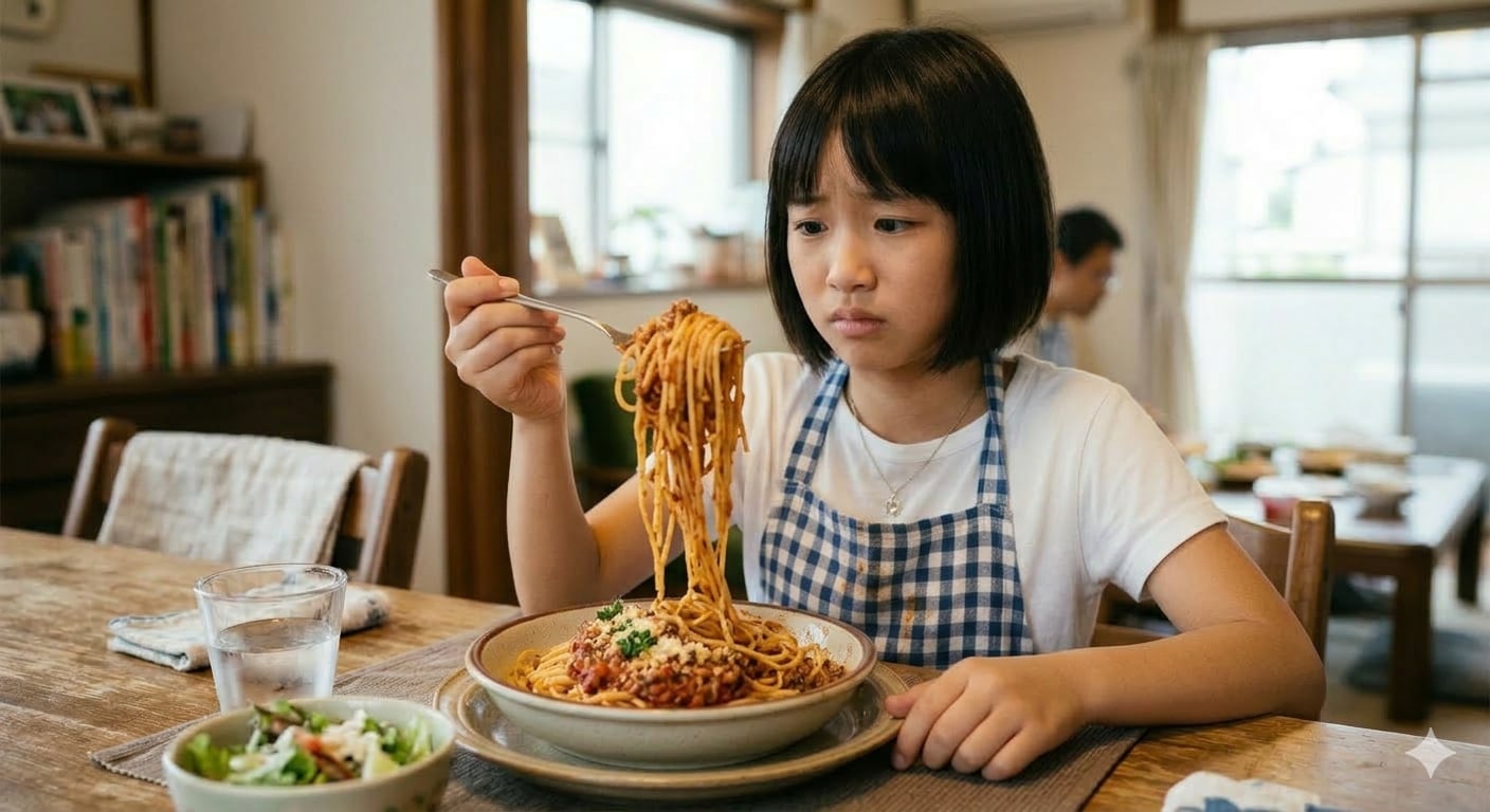 スパゲッティを適量巻けるようになりたい