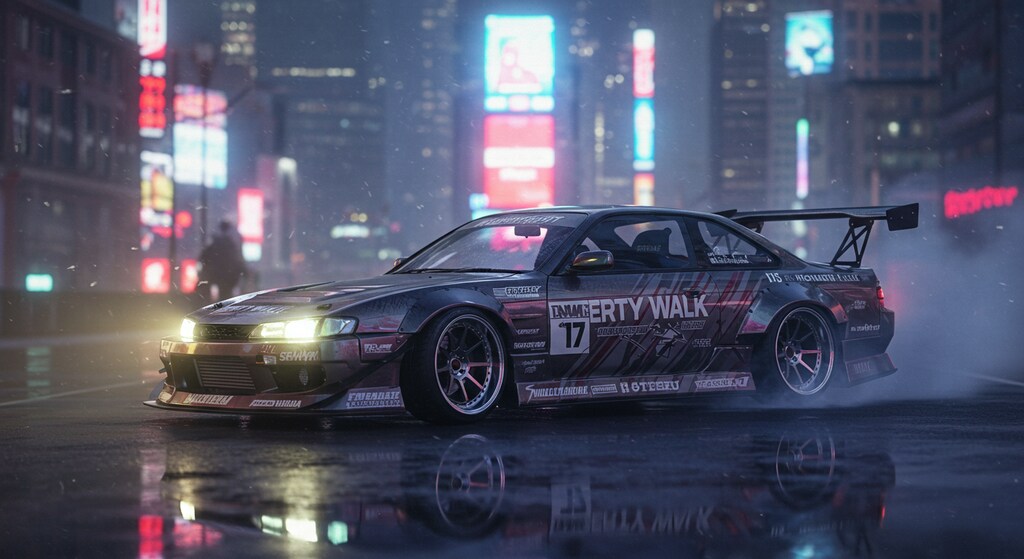 リバティーウォークS14シルビアのドリ車