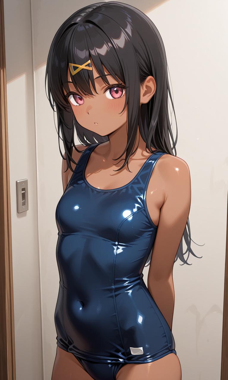 ジャ〜ン！『（ムキムキッ！）こ、これ、わたしの身体どうなっちゃったんですか？』「う〜ん…（ちょっと鍛えすぎたかな、筋肉フェチには最高なんだが）」『身体が重くて泳ぐどころか沈んでいきますよ〜！』