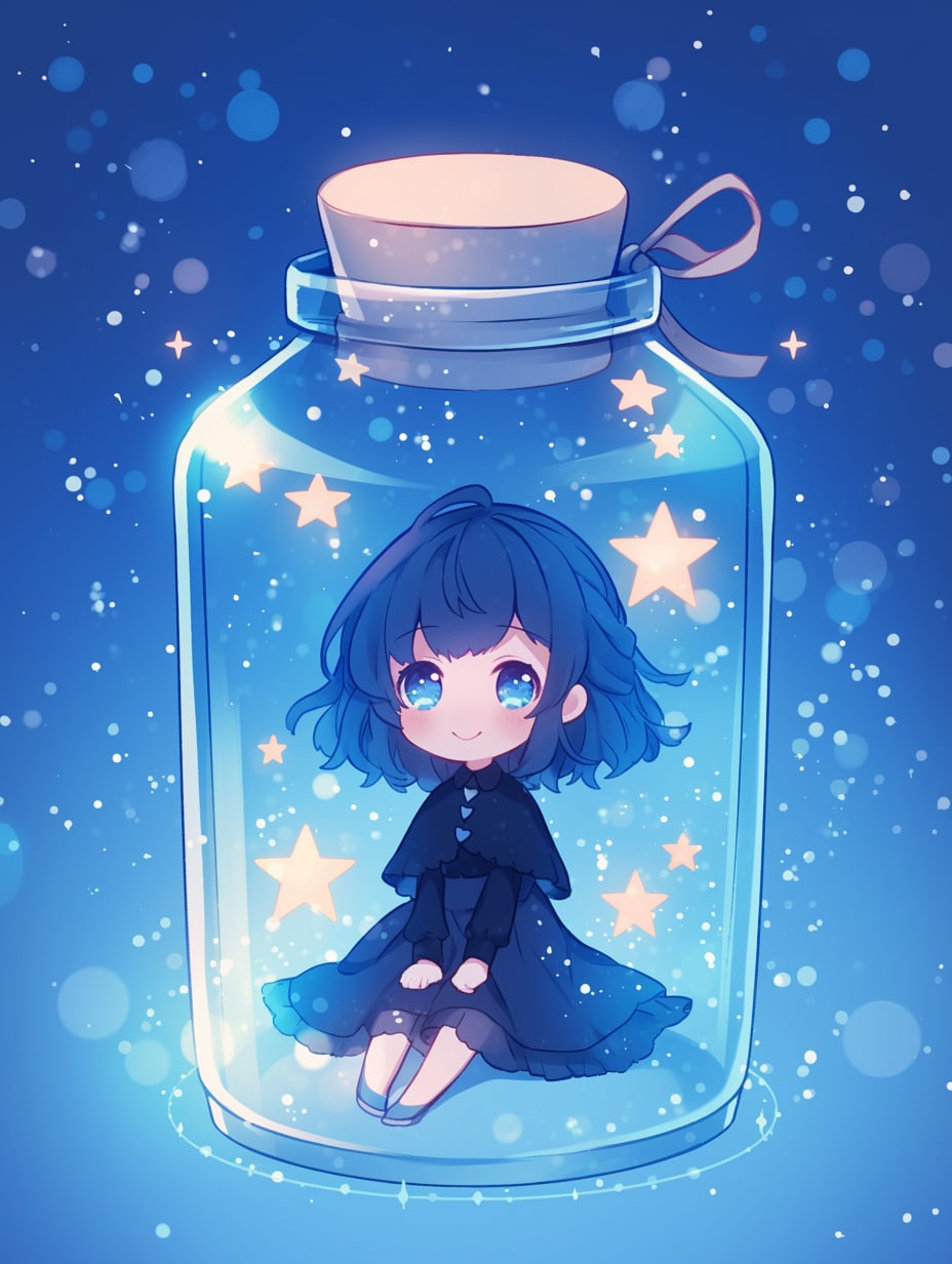 「瓶詰の少女」蒼90