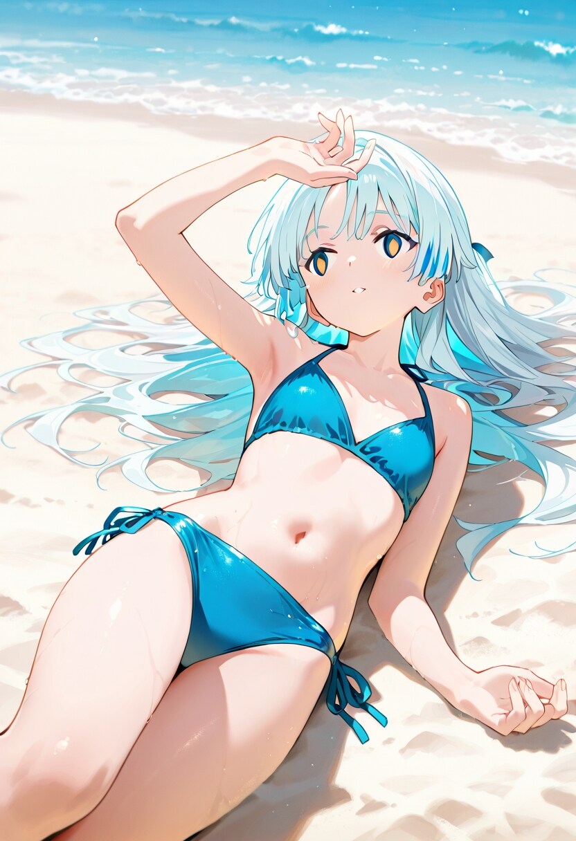 知らない娘（海水浴）
