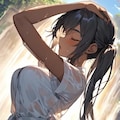 滝で涼もう 3枚目