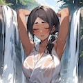 滝で涼もう 4枚目