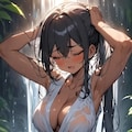 滝で涼もう 7枚目