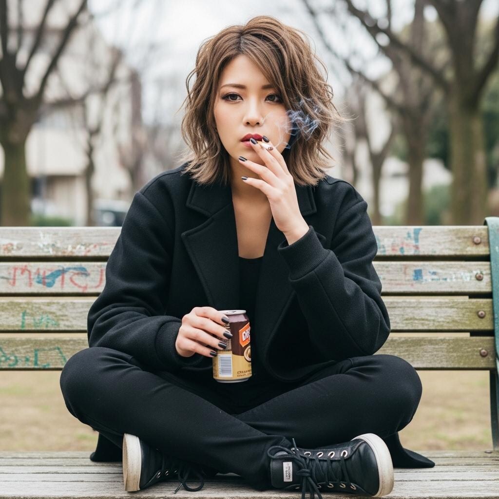 喫煙　公園で