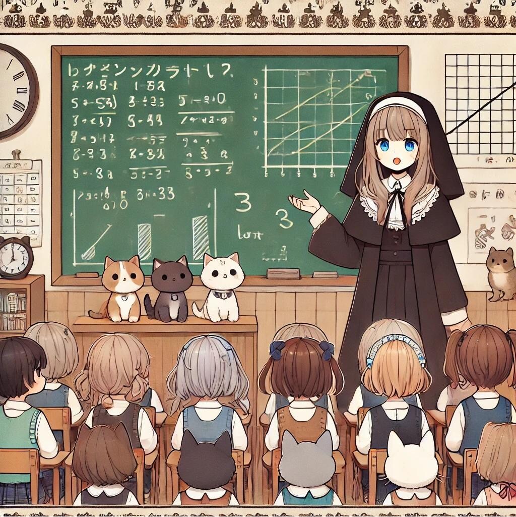シスター先生と子猫たちの数学講義