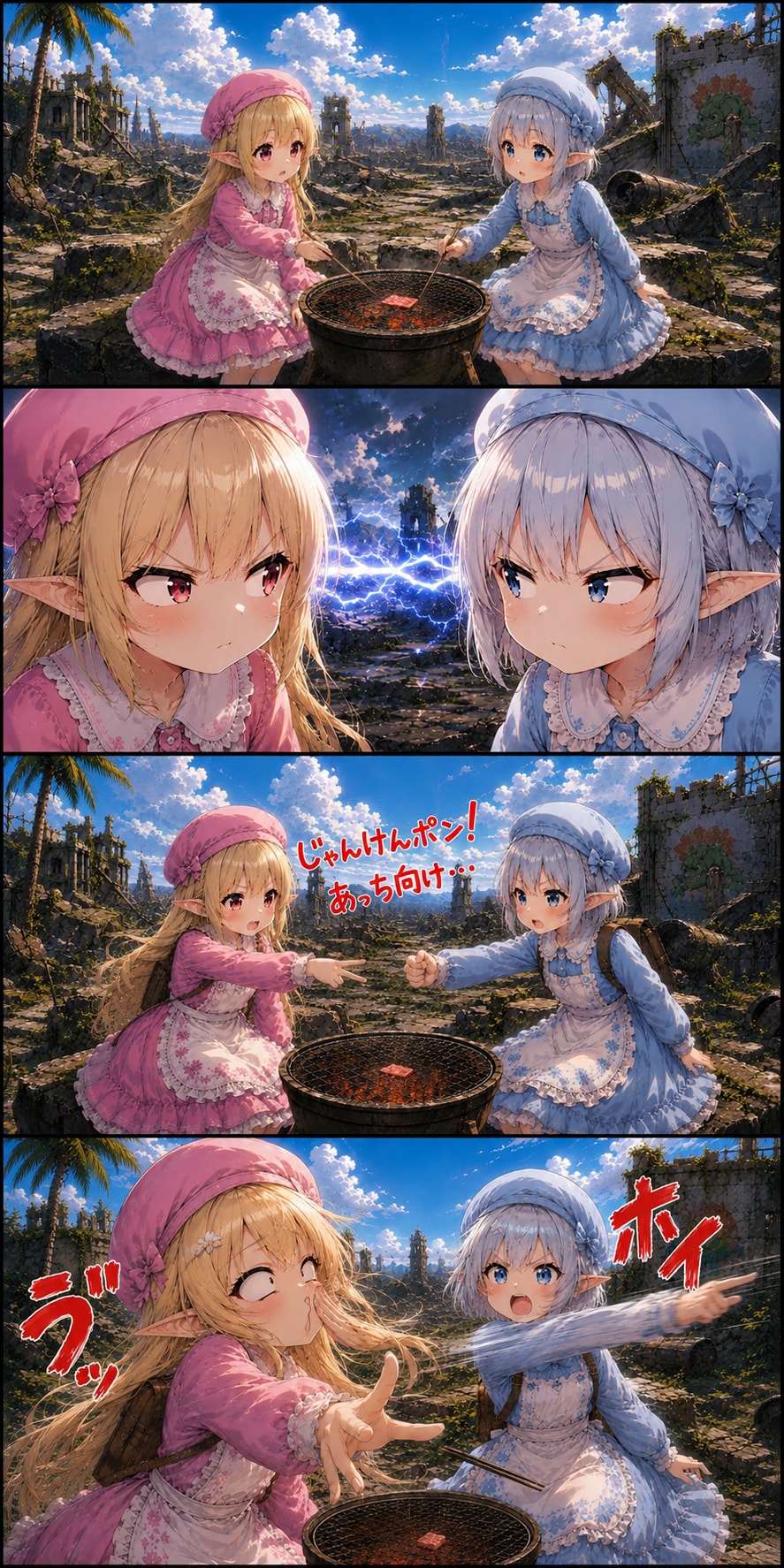 エルフちゃんの旅路　激闘編 | の人気AIイラスト・グラビア