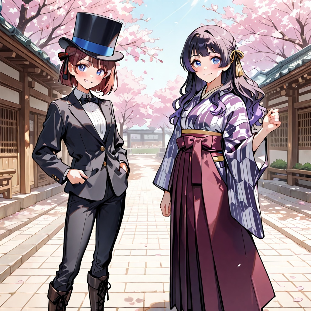 初めてのデヱト 紫陽とレオナ