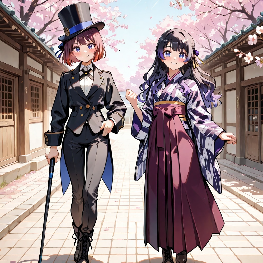 初めてのデヱト 紫陽とレオナ