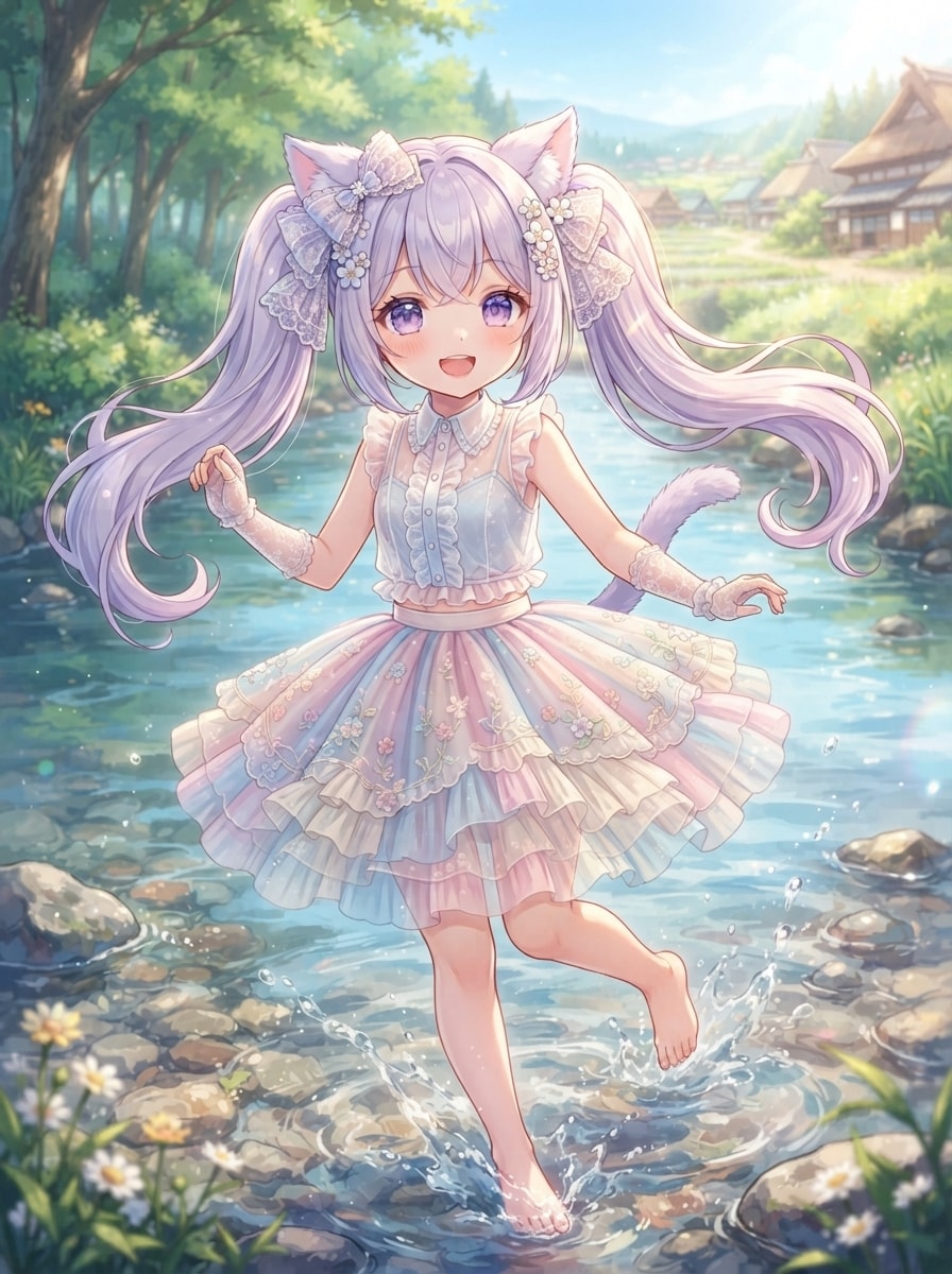 川遊び