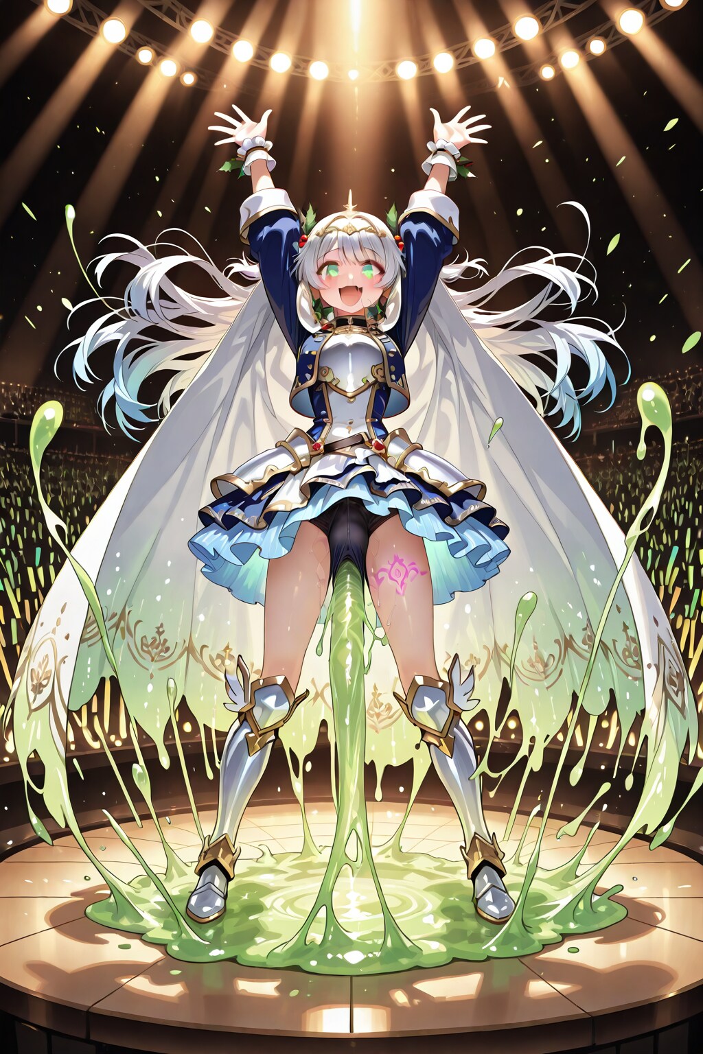 ふたなり聖騎士とスライムのドレインライブ