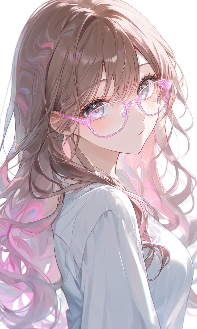 【女性】ピンクメガネさん