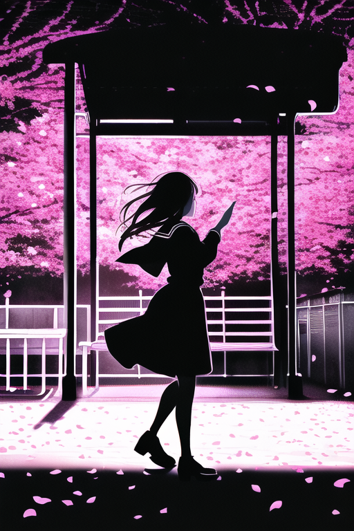 春、花が舞う