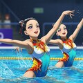 シンクロ美少女　デュエット演技⑦ 9枚目
