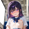 あーあ、遂に電車内で…… 3枚目