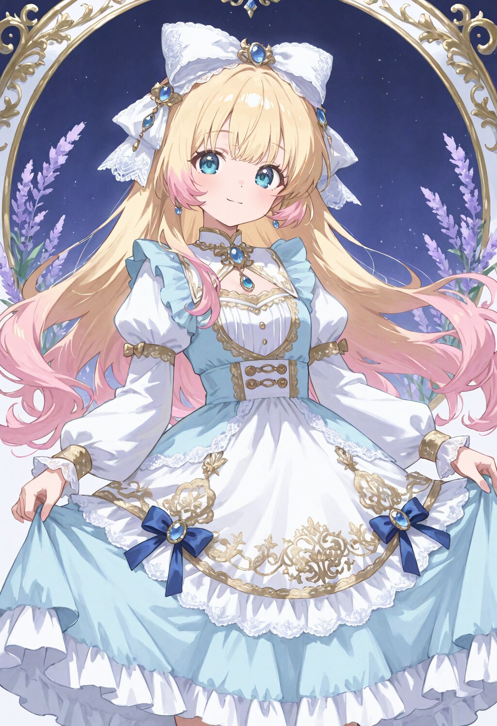 金髪ドレスの少女