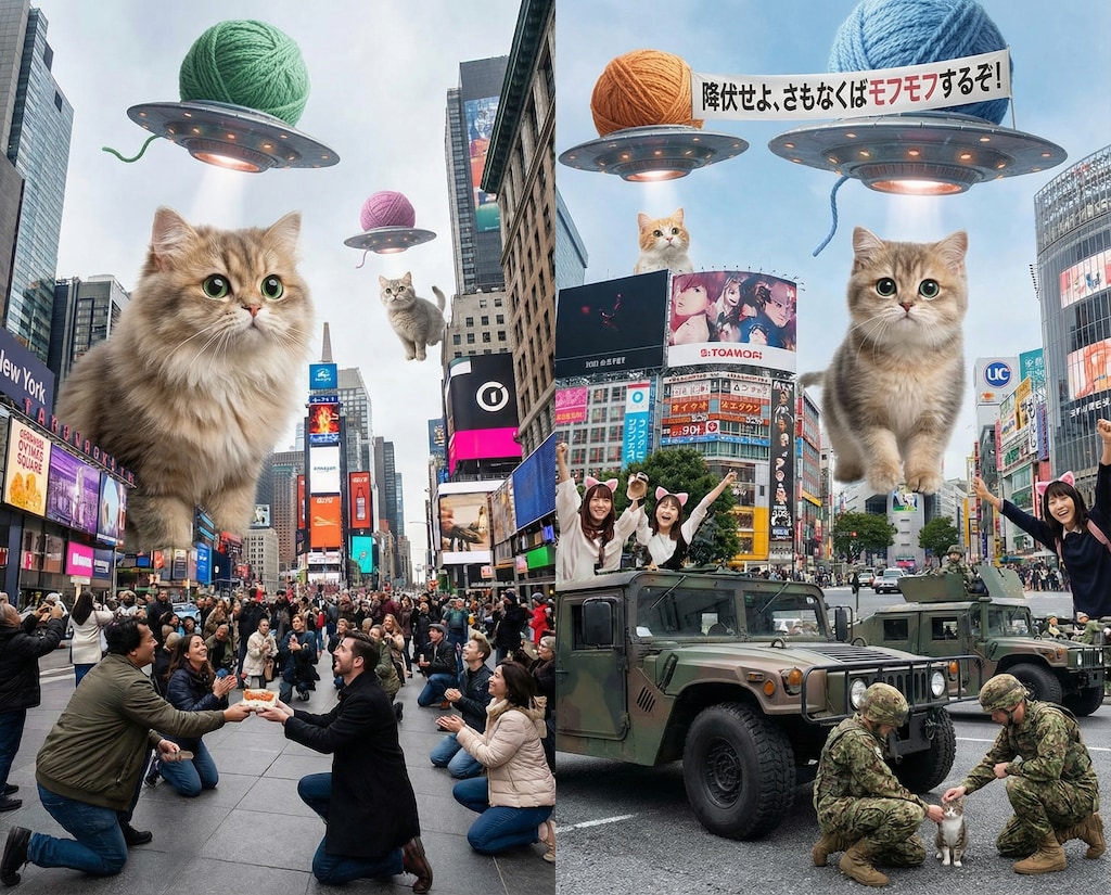 猫には勝てねえよな