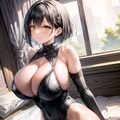 ハイレグレオタード女性集（黒髪ショートボブ編・その２） 9枚目