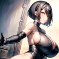 ハイレグレオタード女性集（黒髪ショートボブ編・その２） 6枚目
