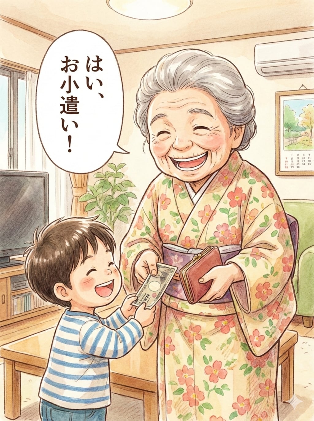 孫には甘い