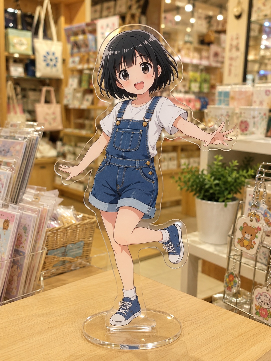 アクリルスタンドの女の子