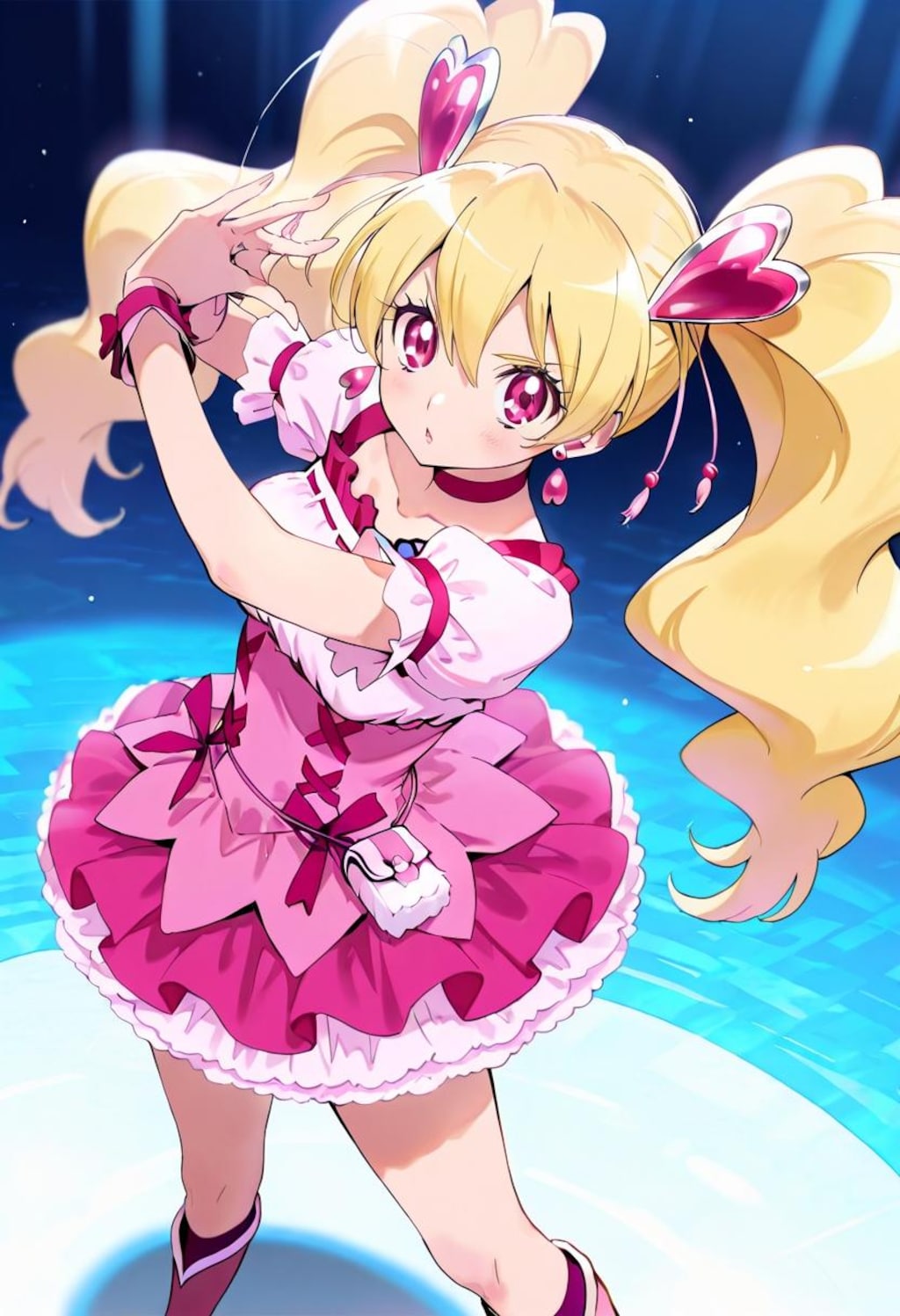 エンディングのダンスは魅力的、キュアピーチ