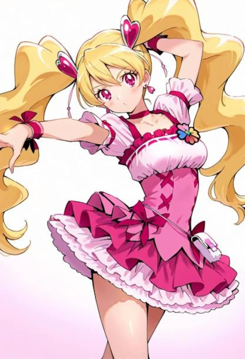 エンディングのダンスは魅力的、キュアピーチ