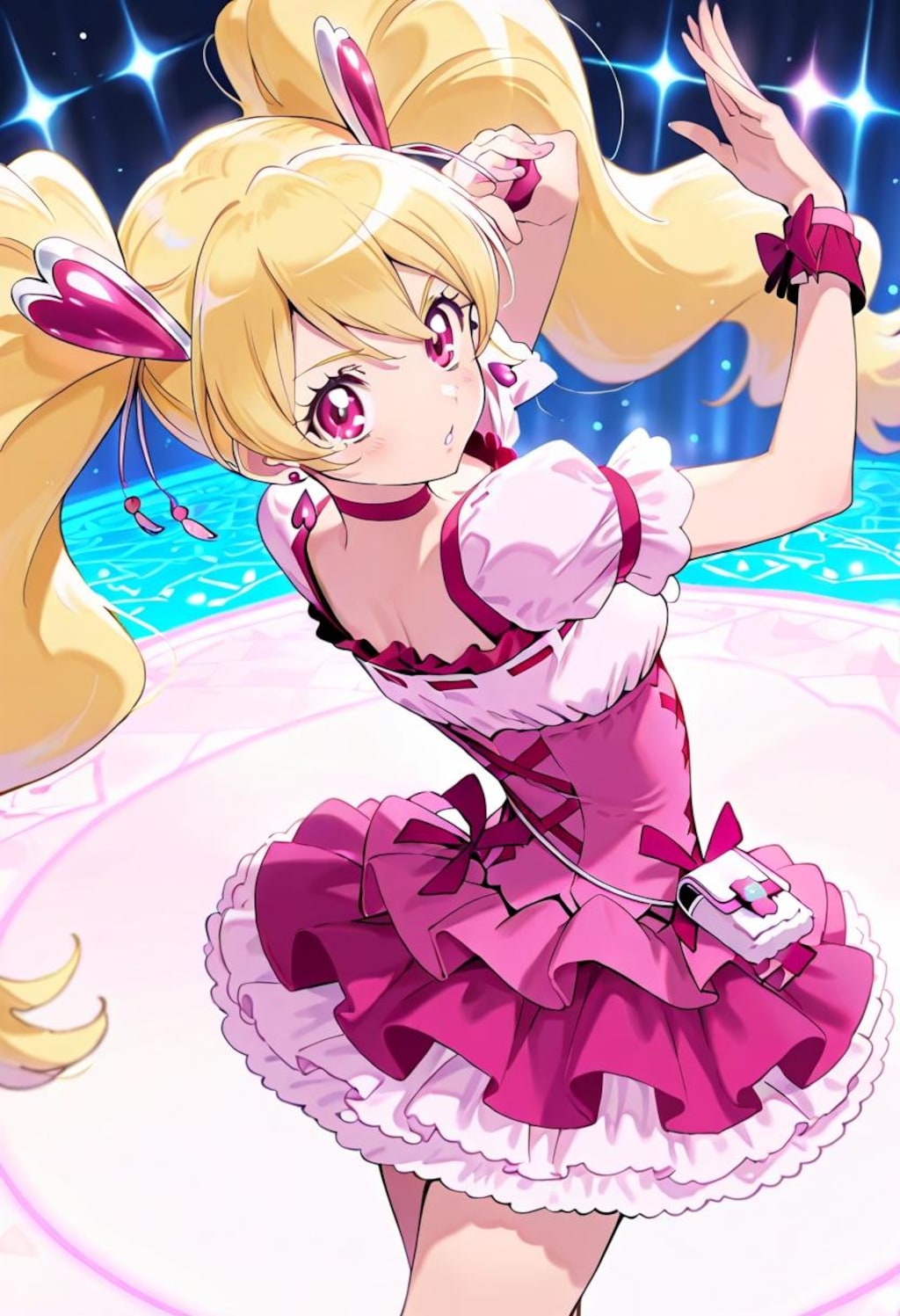 エンディングのダンスは魅力的、キュアピーチ