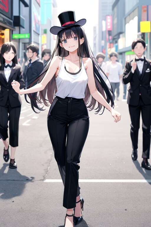 かっこかわいいダンサー白鳥英美梨　銀座を歩く