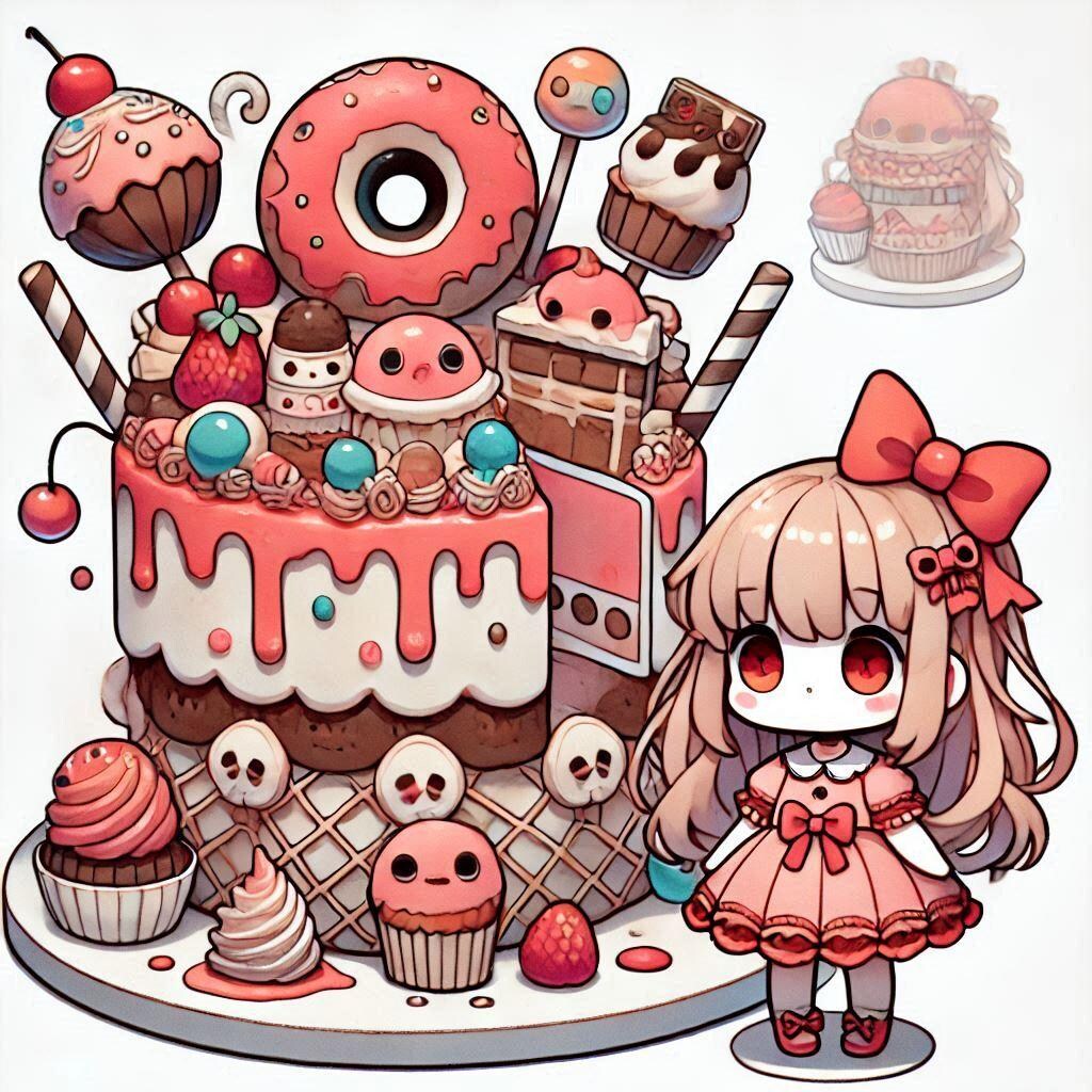 ケーキと女の子　2