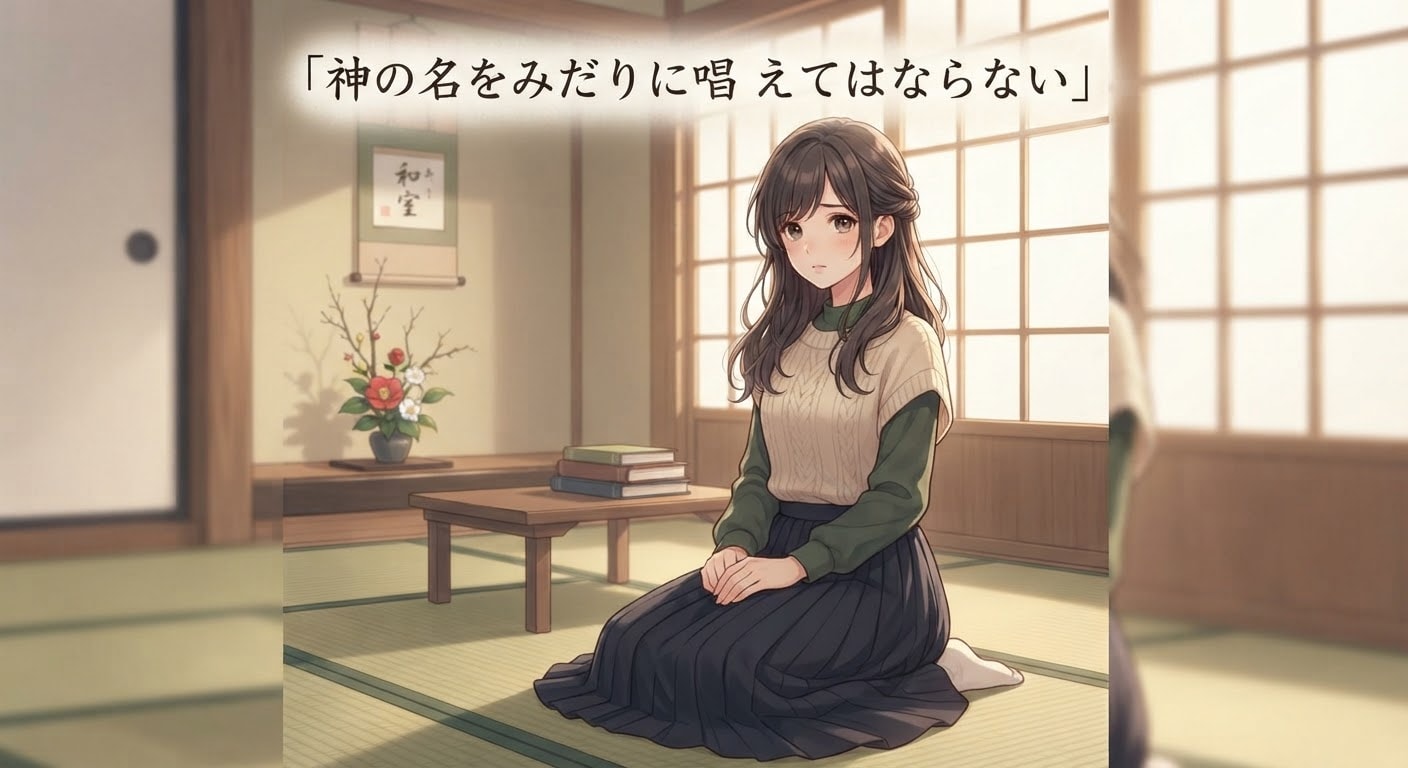 十戒第3戒、 神の名をみだりに唱えてはならない　しょっちゅう呼ばないでください　噂し過ぎの陽暦国が滅ぼされてもほっときます　恋愛してないのにしてるつもりの勝ちたい恋愛したい陽暦国の陽暦側の間違えお断り | の人気AIイラスト・グラビア