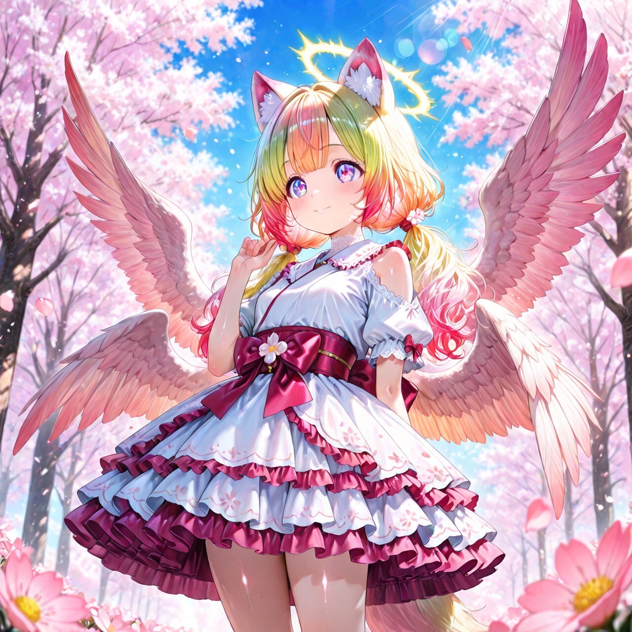 10枚）桜と天使さん