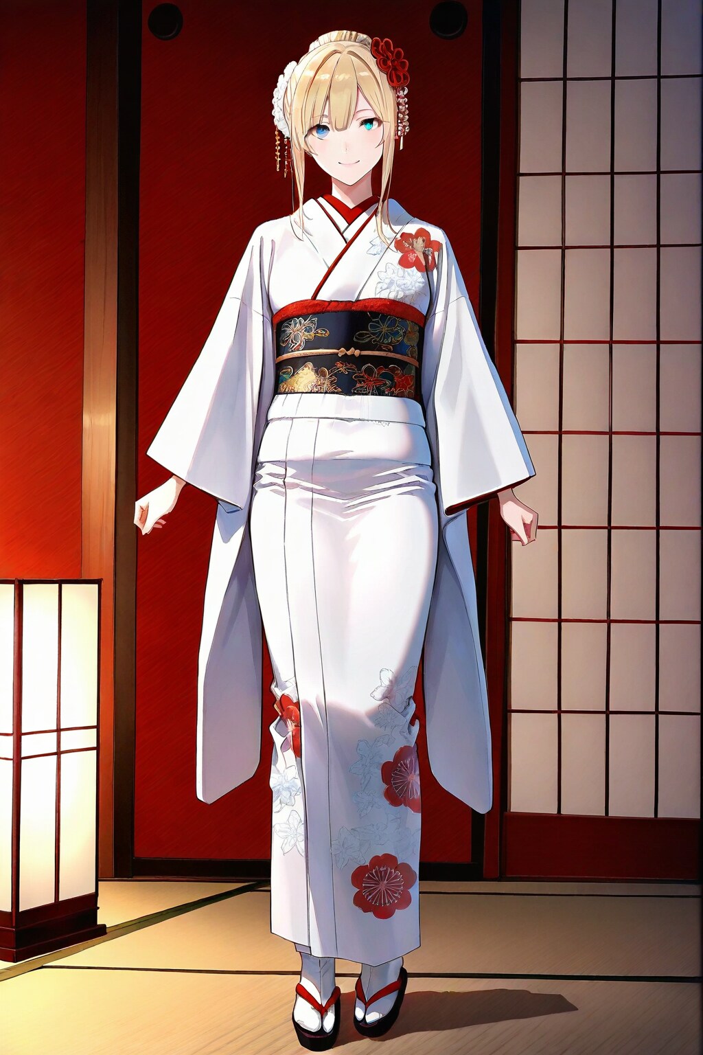 CAPEさんの白い着物姿