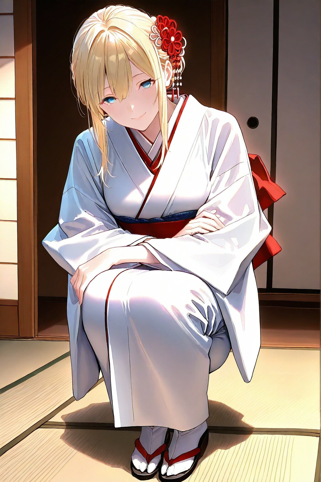 CAPEさんの白い着物姿