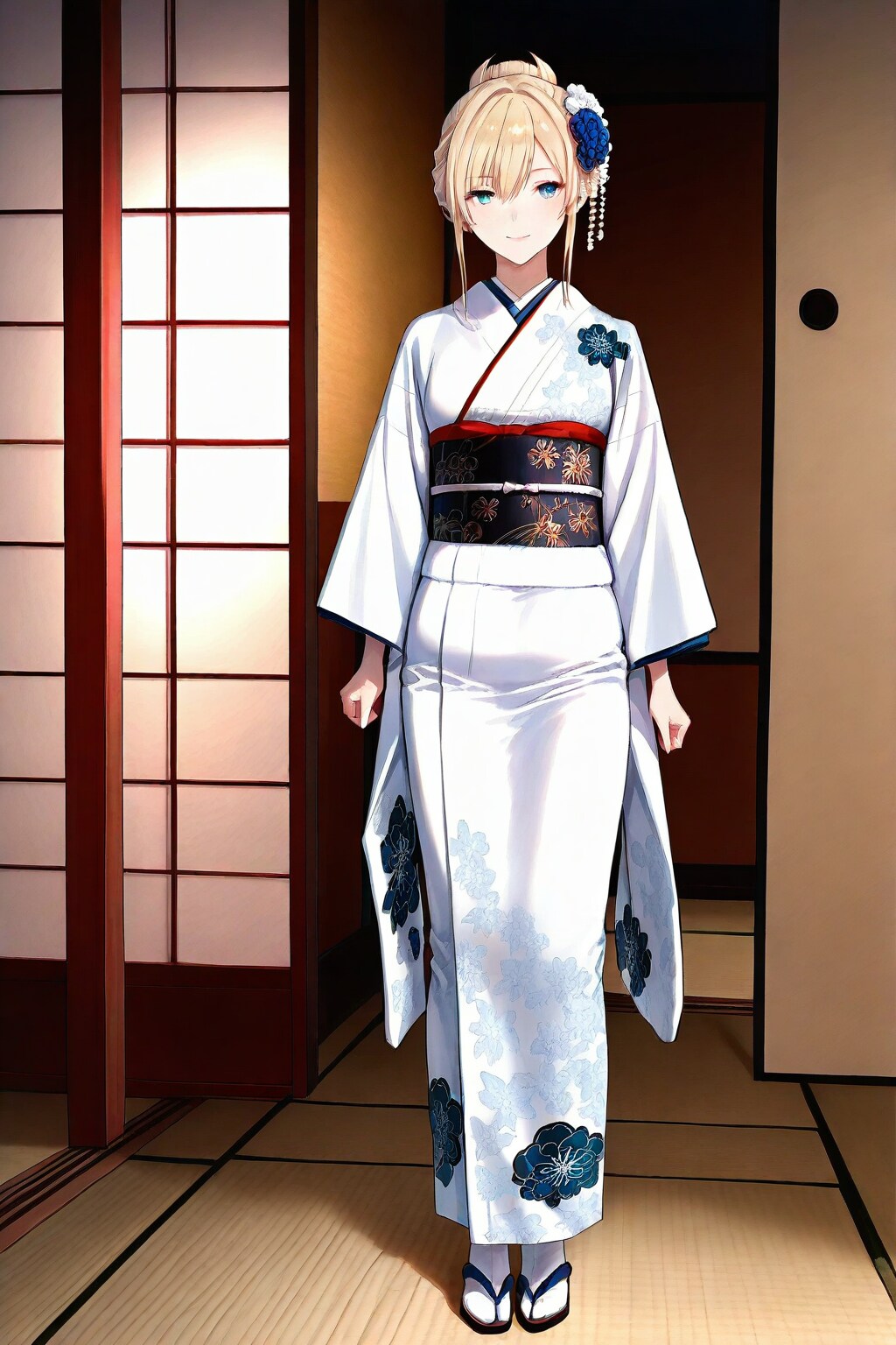 CAPEさんの白い着物姿