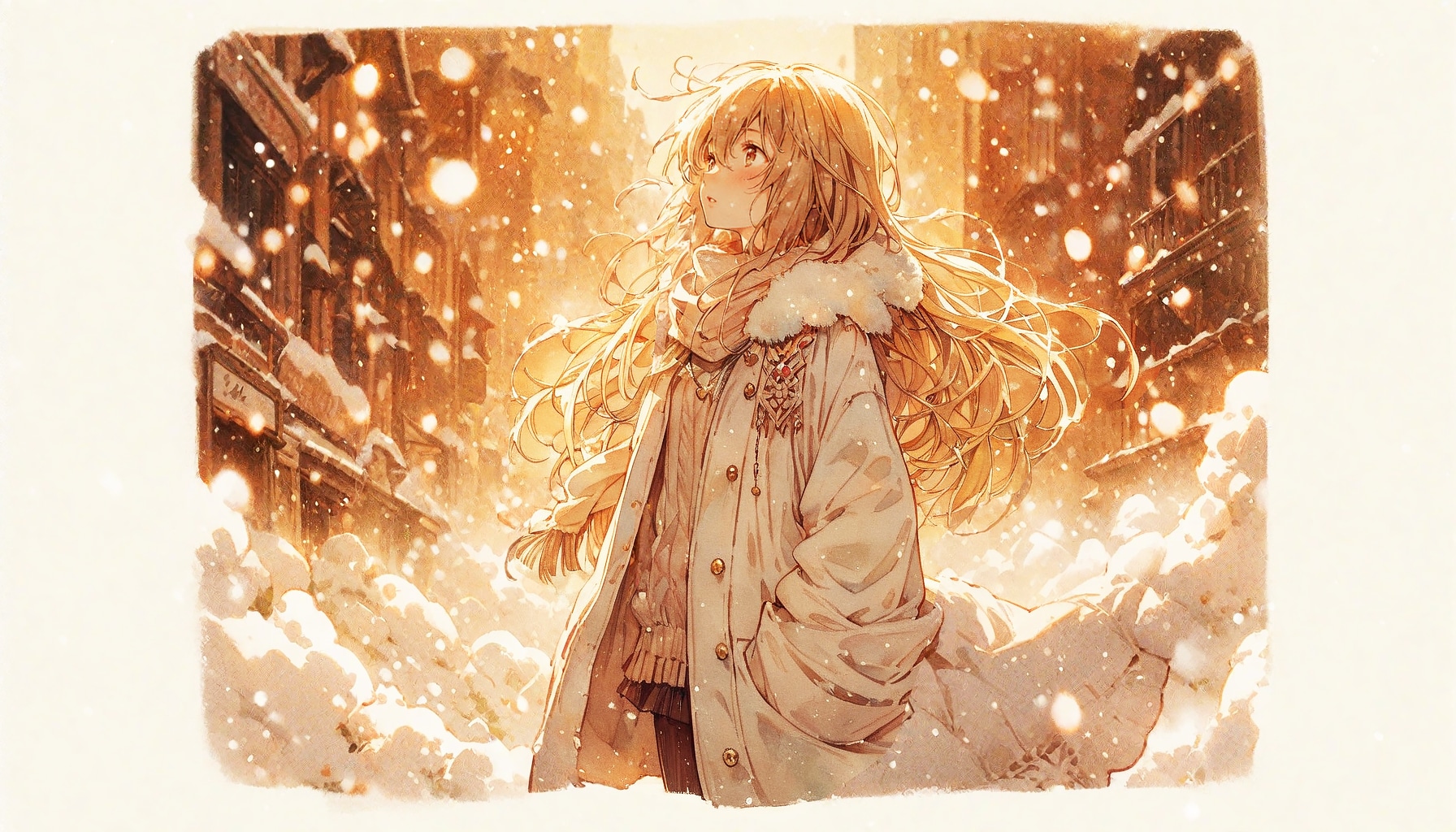 雪と少女114 | の人気AIイラスト・グラビア