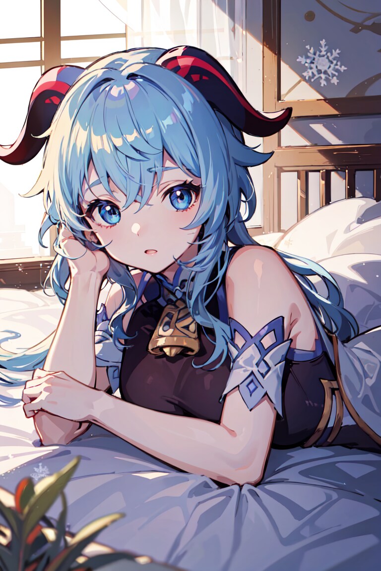 甘雨と朝