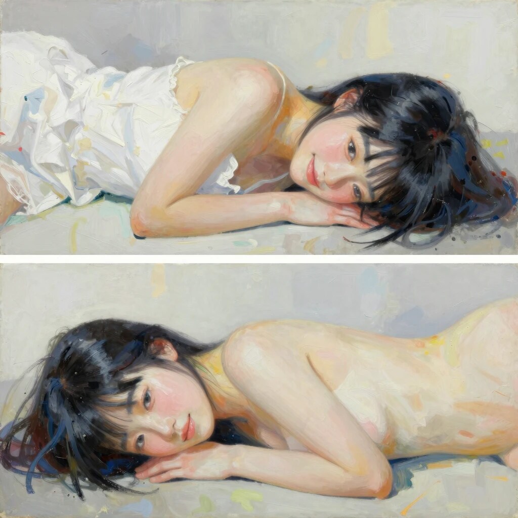 白と肌色