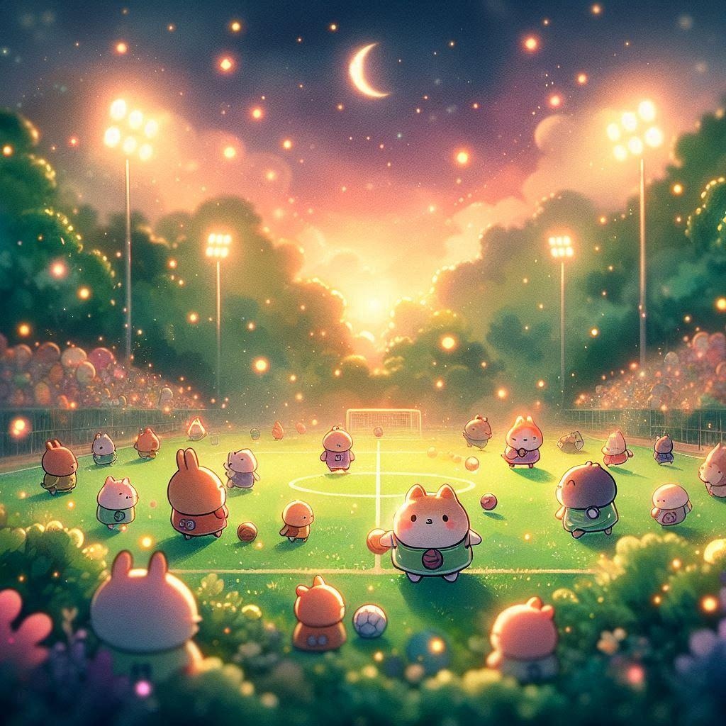 森の中のスポーツ場